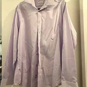 Calvin Klein Men's Light Purple Dress Shirt